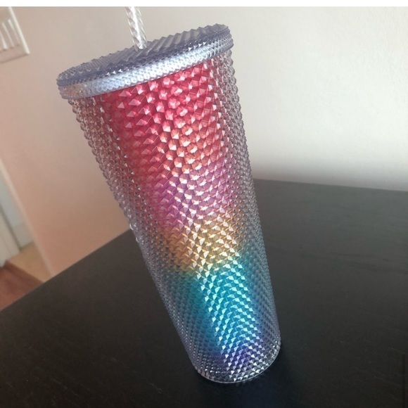 NWT Starbucks Summer Pride Rainbow Studded Tumbler - Picture 5 of 11